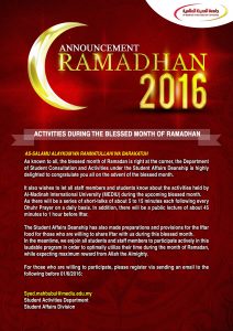 Ramadhan 2016