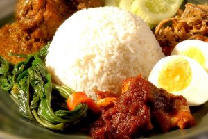 Rice Cooked In Coconut Cream (Nasi Lemak)